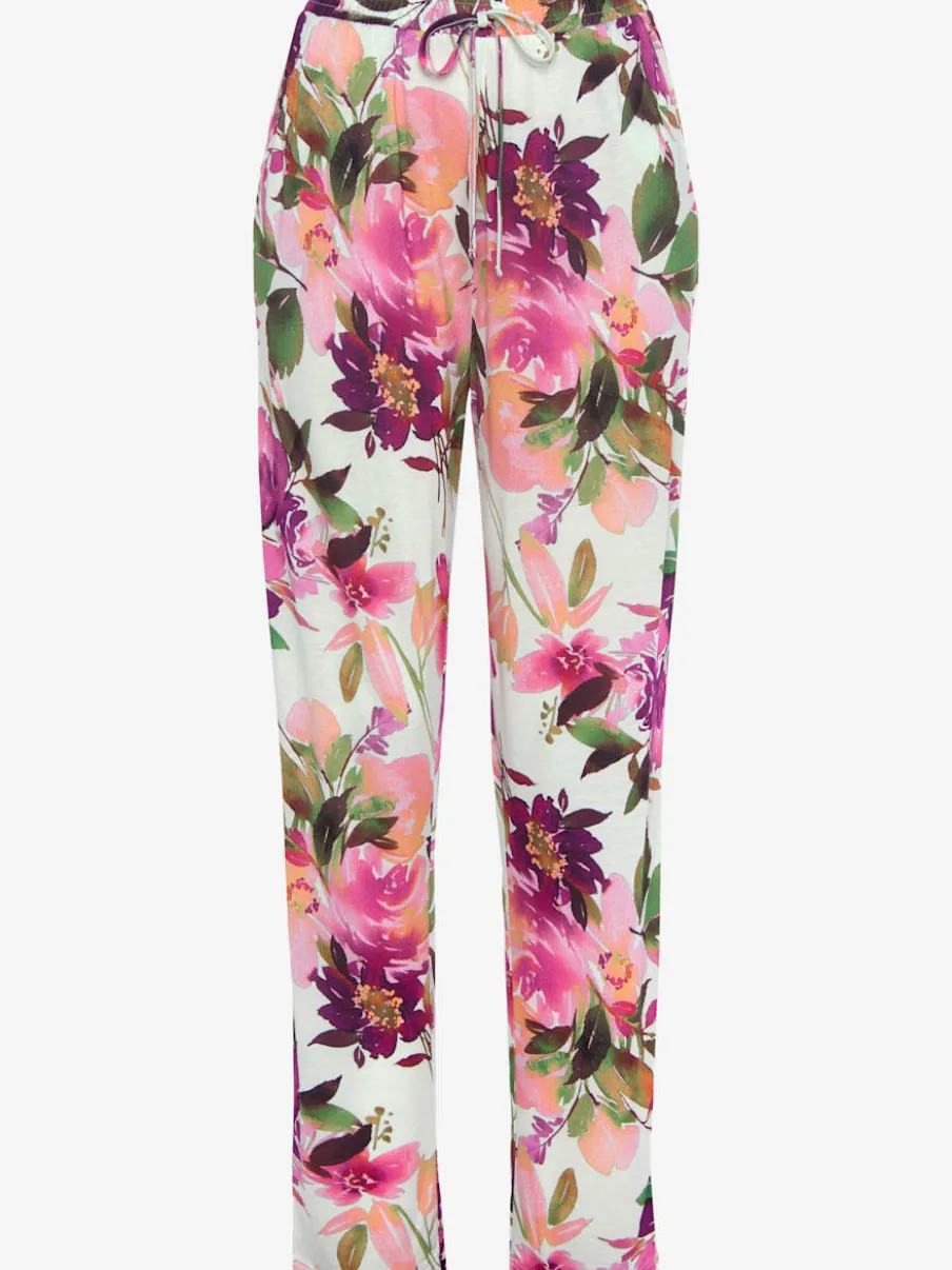 Pantalon en jersey avec ceinture élastique et poches fendues