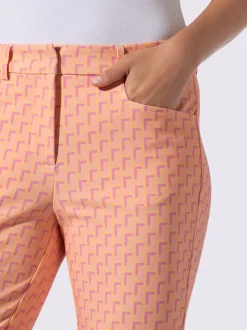 Pantalon en jersey avec motif graphique et poches