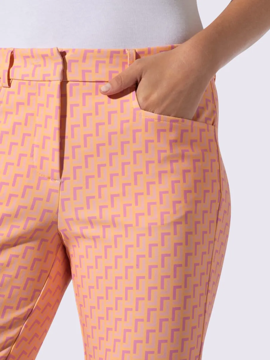 Pantalon en jersey avec motif graphique et poches