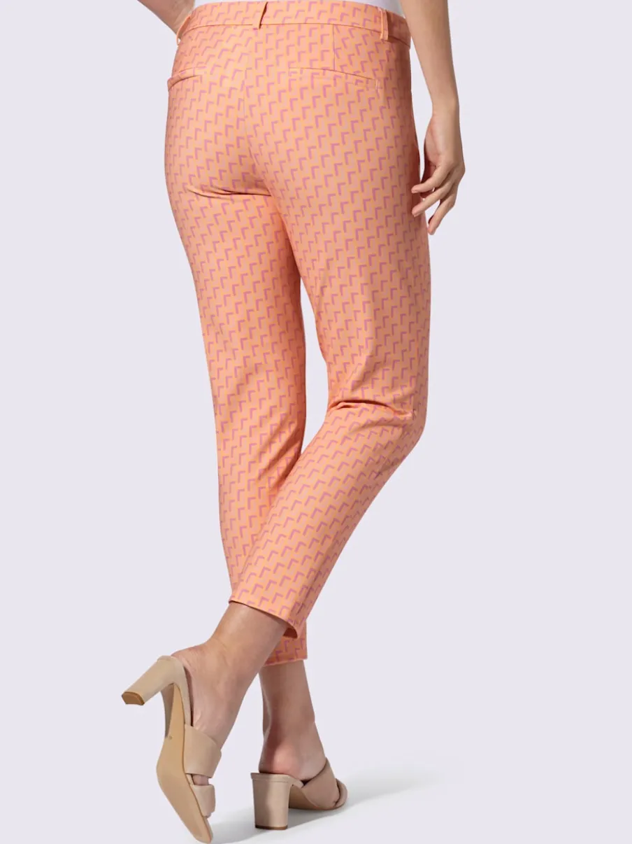 Pantalon en jersey avec motif graphique et poches