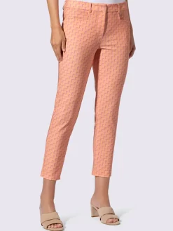 Pantalon en jersey avec motif graphique et poches