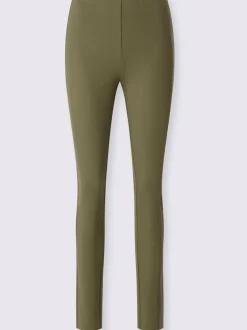 Pantalon en jersey empiècement affinant le long des coutures latérales