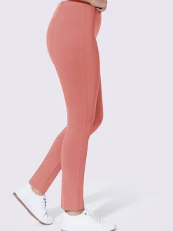 Pantalon en jersey empiècement affinant le long des coutures latérales