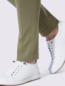 Pantalon en jersey empiècement affinant le long des coutures latérales
