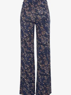 Pantalon en jersey à jambes larges avec large élastique et imprimé