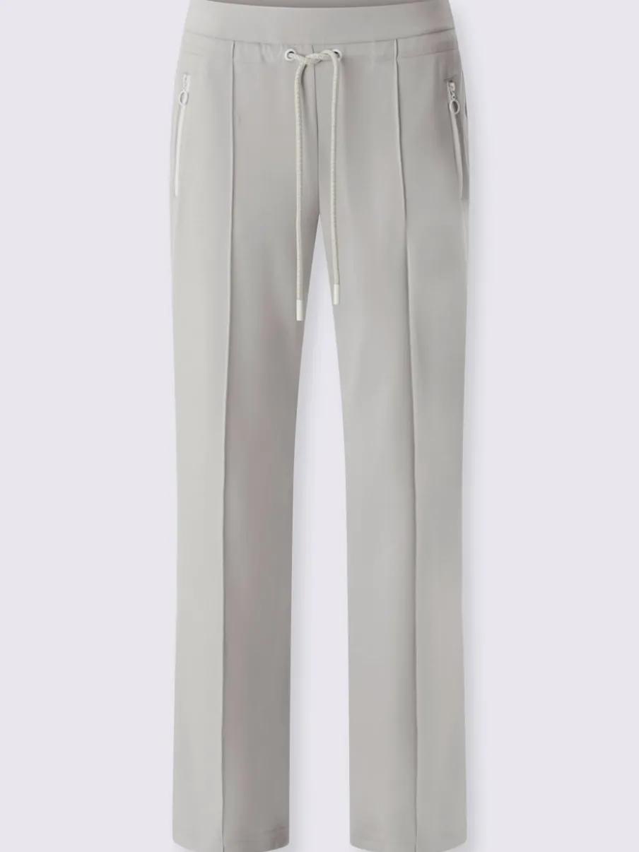 Pantalon en jersey à large ceinture et poches zippées