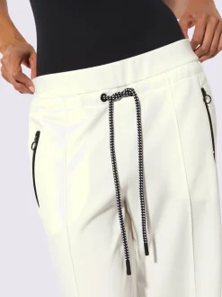 Pantalon en jersey à large ceinture et poches zippées