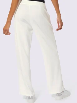 Pantalon en jersey à large ceinture et poches zippées