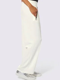 Pantalon en jersey à large ceinture et poches zippées