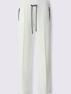Pantalon en jersey à large ceinture et poches zippées
