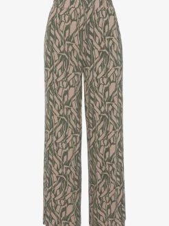 Pantalon en jersey léger avec ceinture paperbag et poches