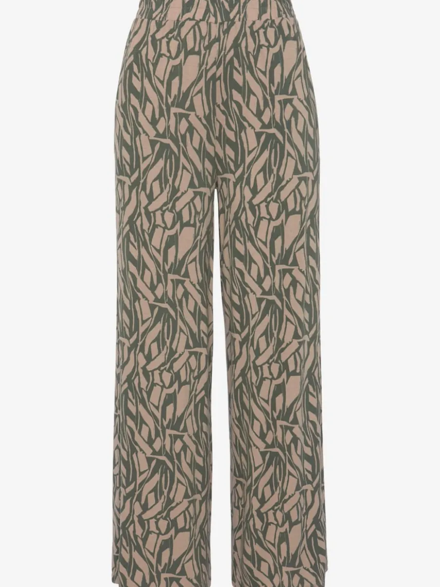 Pantalon en jersey léger avec ceinture paperbag et poches
