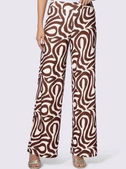 Pantalon en jersey à motif graphique en confort léger
