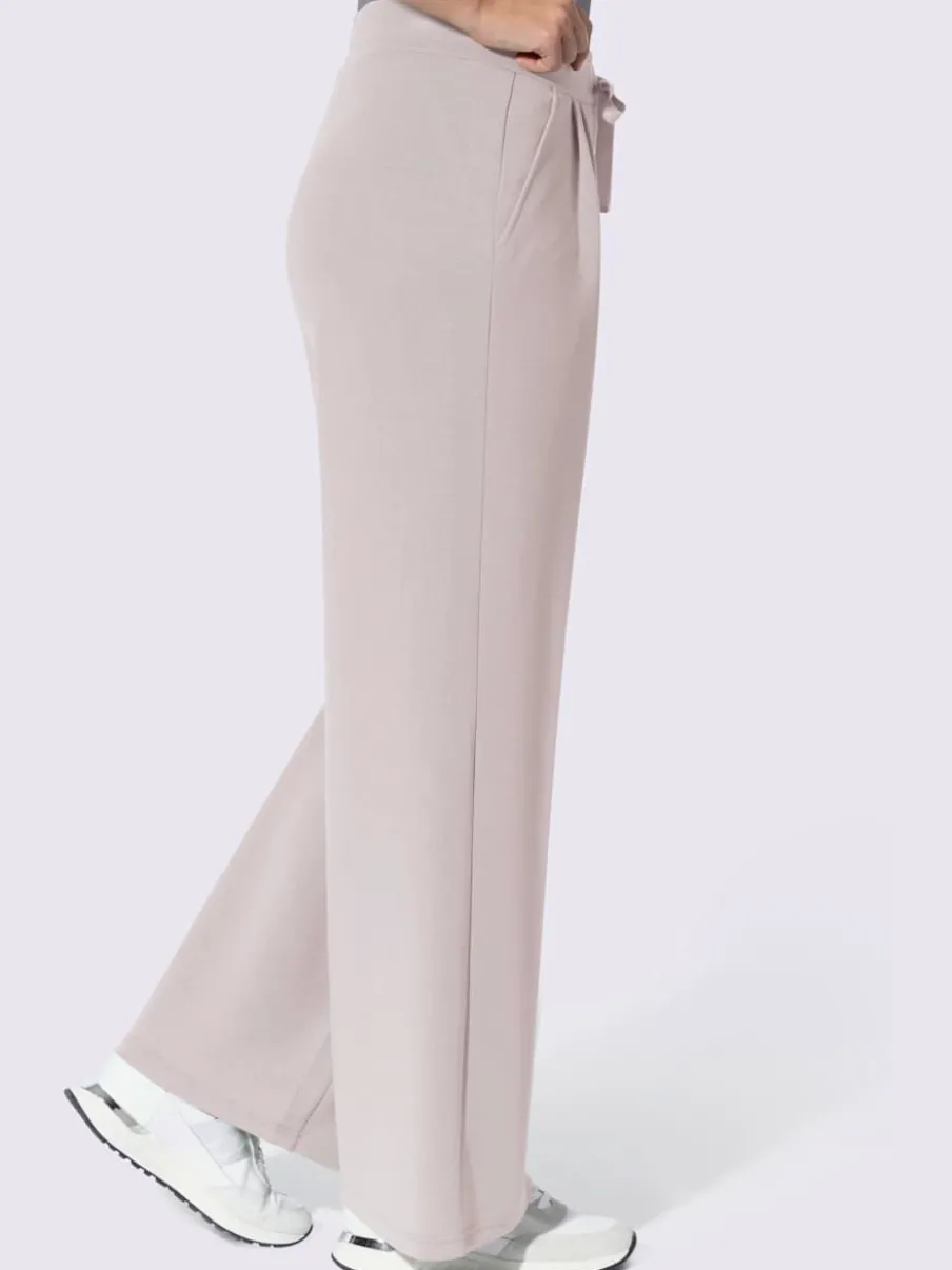 Pantalon en jersey pinces tendance