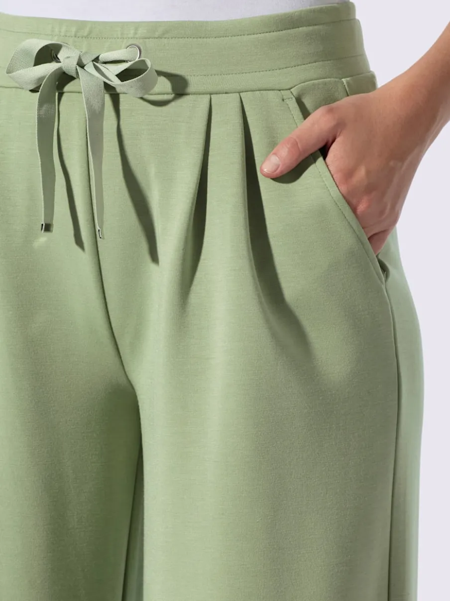 Pantalon en jersey pinces tendance