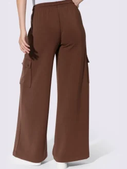 Pantalon en jersey à poches cargo larges confortables