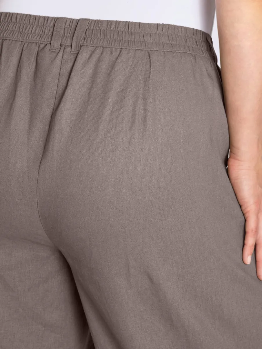 Pantalon en lin mélange lin et viscose