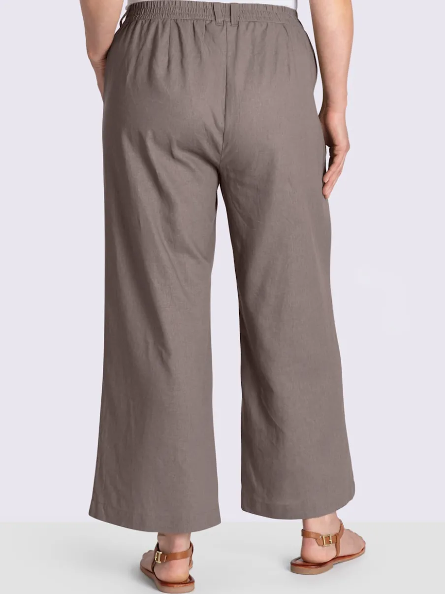 Pantalon en lin mélange lin et viscose