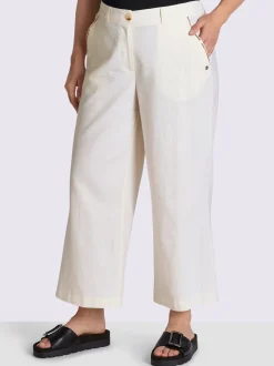 Pantalon en lin mélange lin et viscose