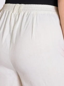 Pantalon en lin mélange lin et viscose