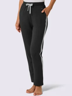 Pantalon en modal viscose avec ceinture à nouer et poches
