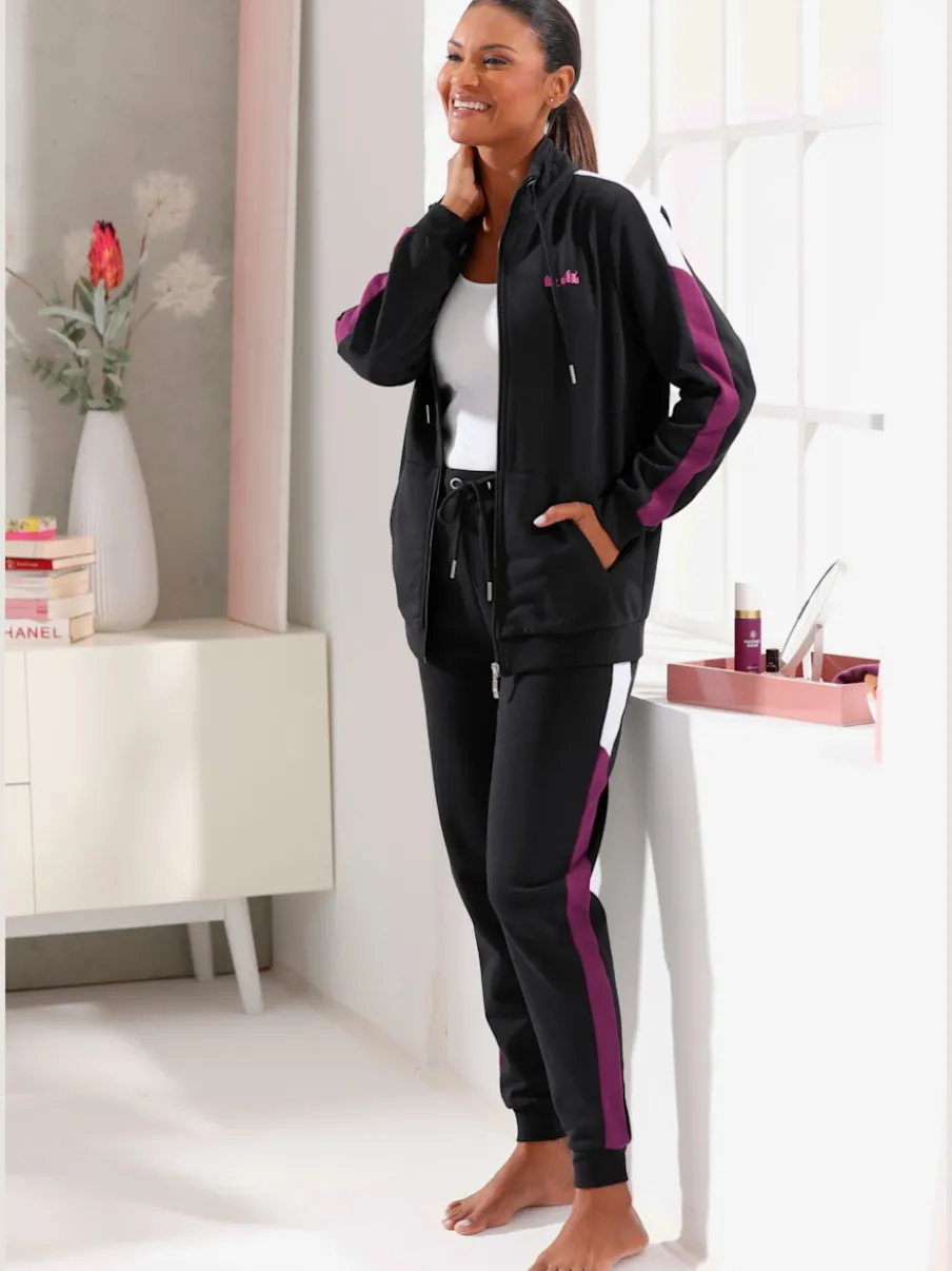 Pantalon en sweat avec ceinture élastique et poches