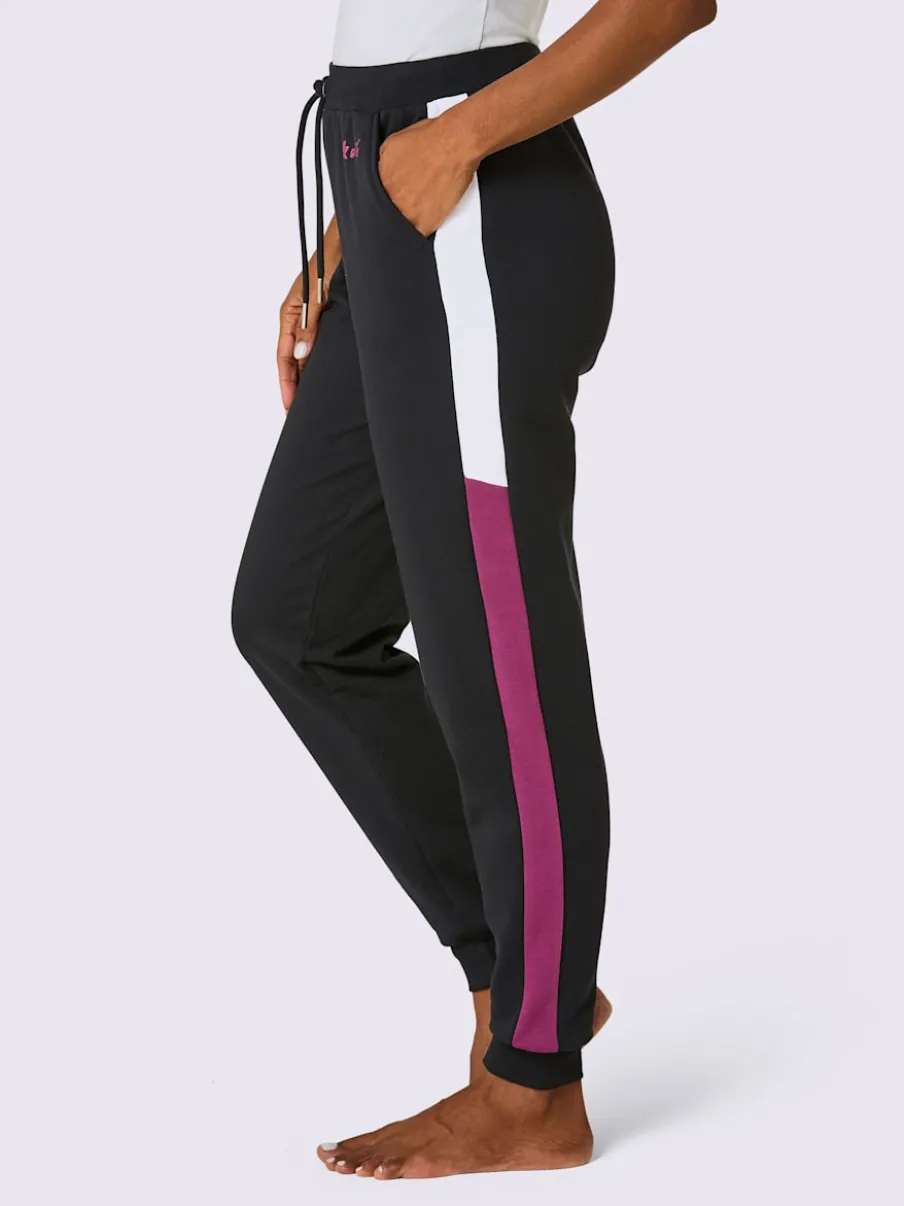 Pantalon en sweat avec ceinture élastique et poches