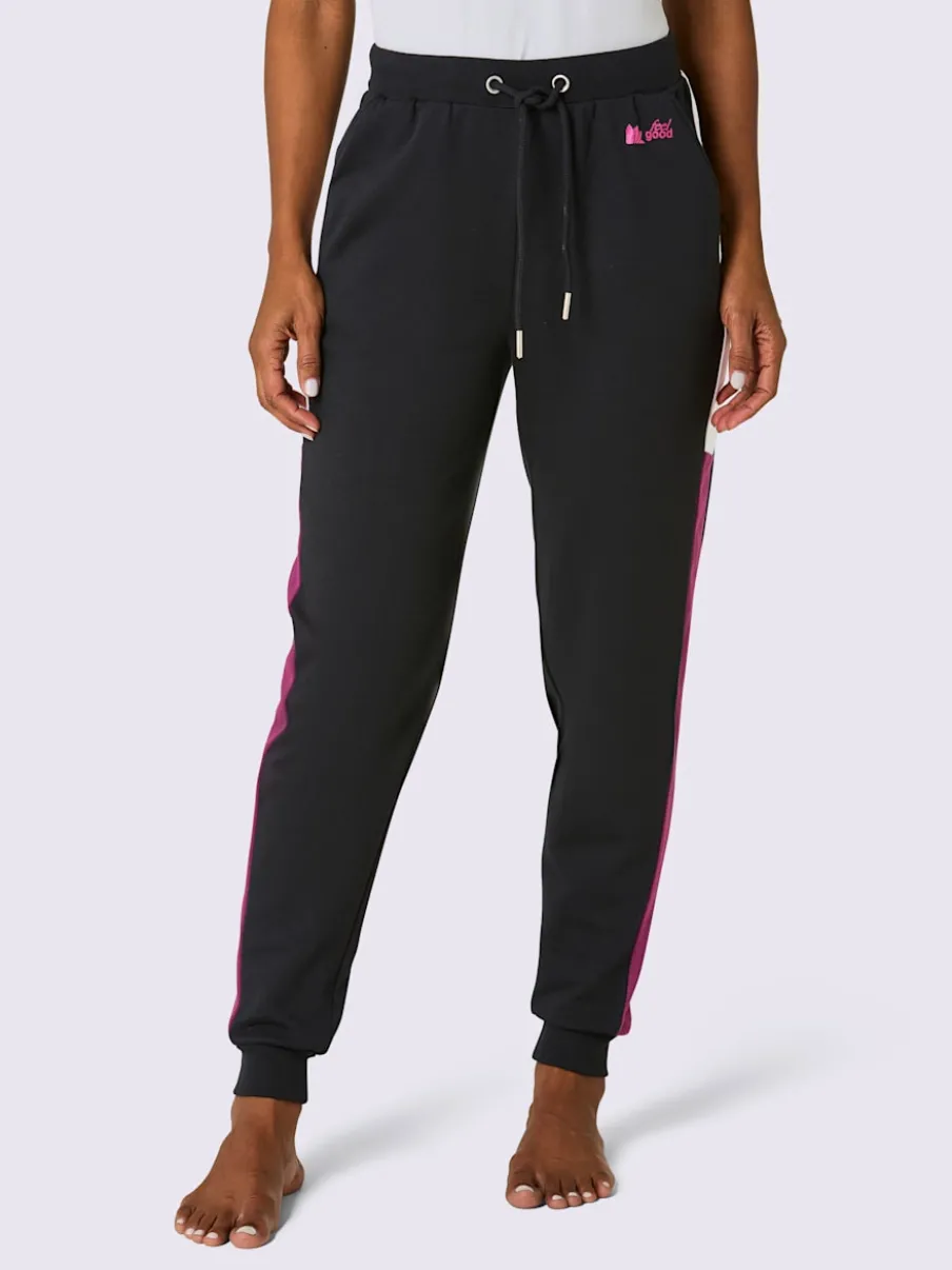 Pantalon en sweat avec ceinture élastique et poches
