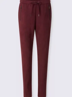 Pantalon en synthétique au toucher velouté