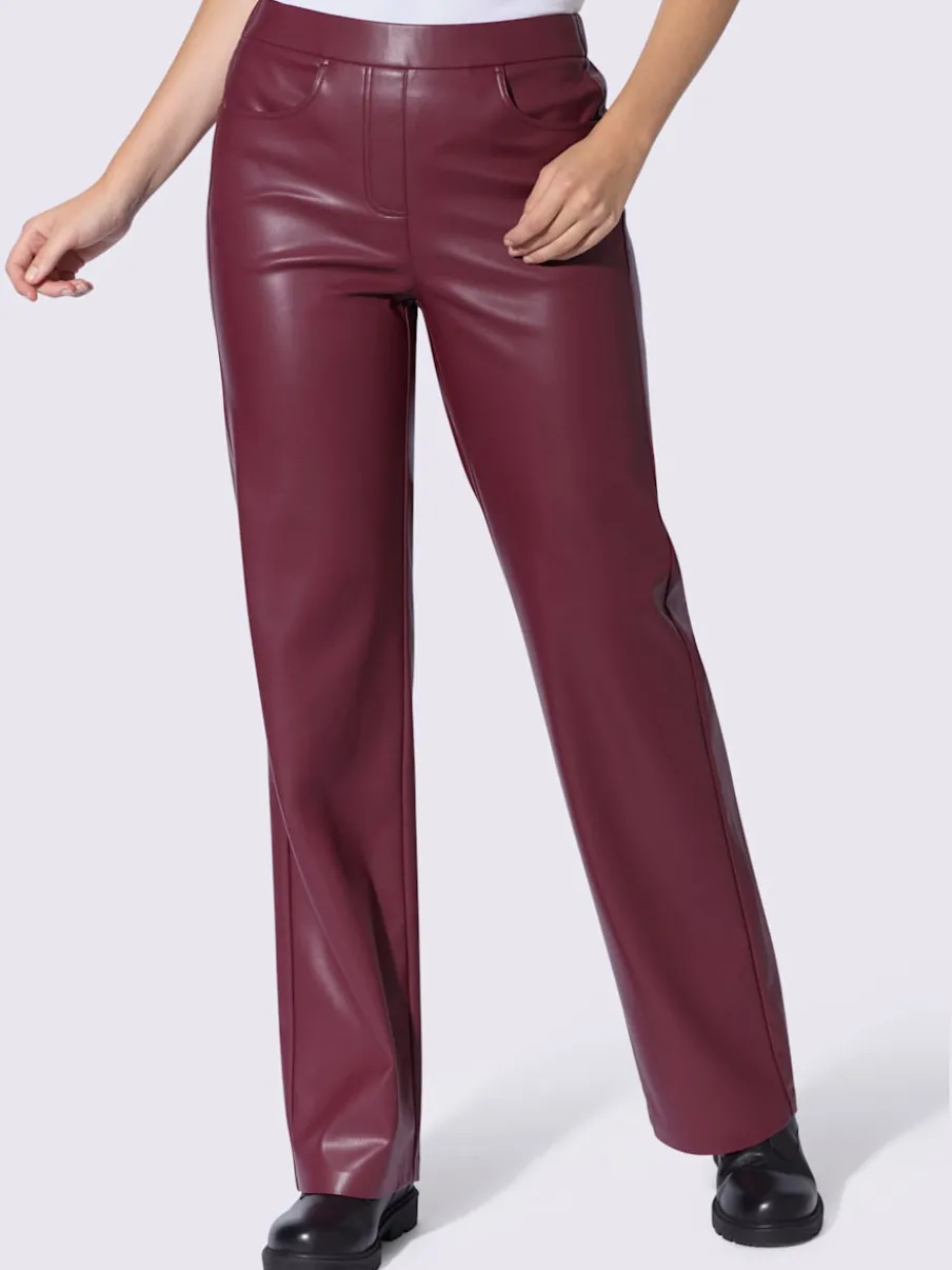 Pantalon en synthétique coupe confortable