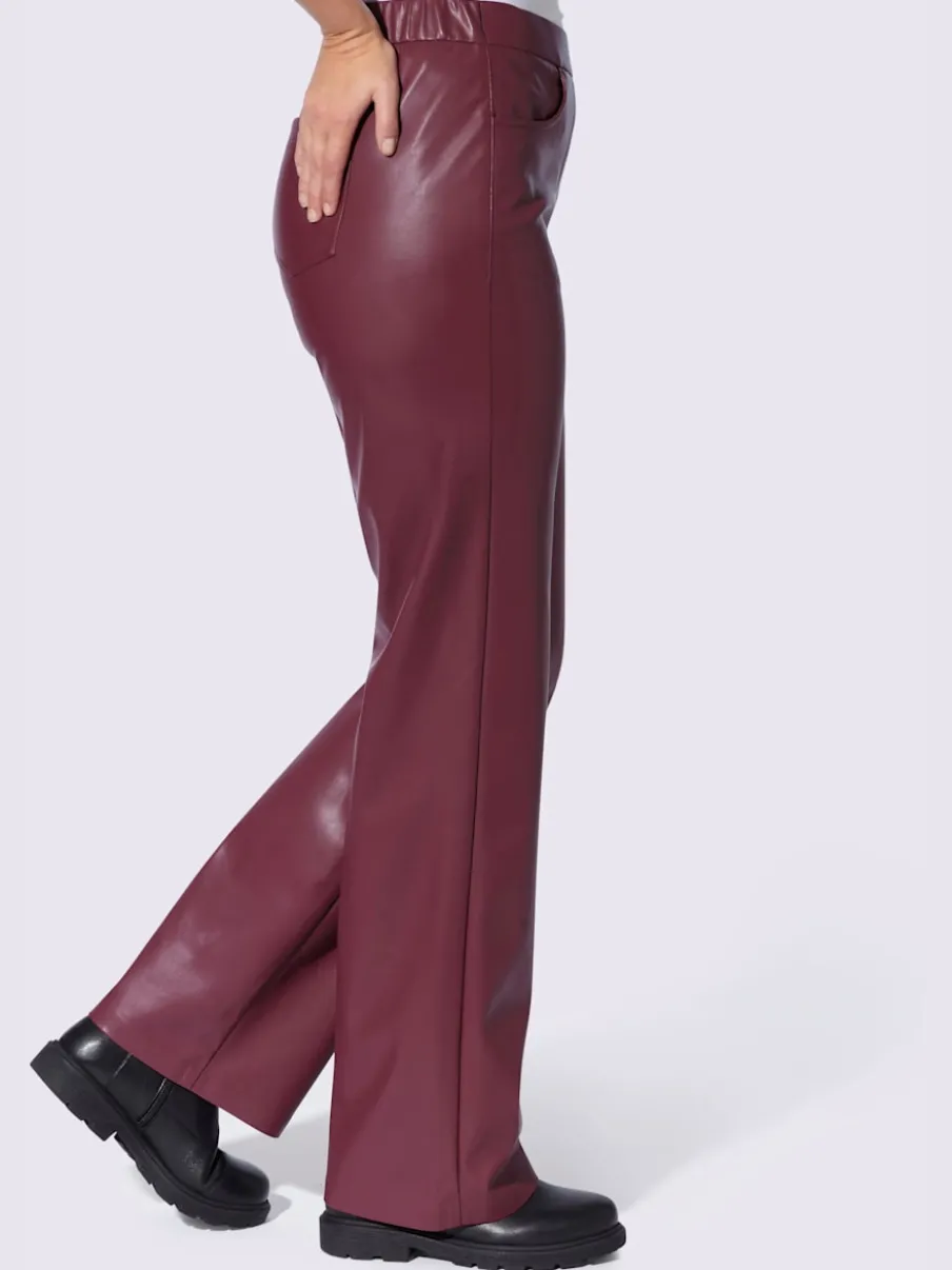 Pantalon en synthétique coupe confortable