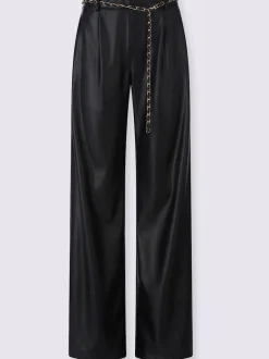 Pantalon en synthétique imitation cuir souple
