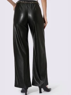 Pantalon en synthétique imitation cuir souple