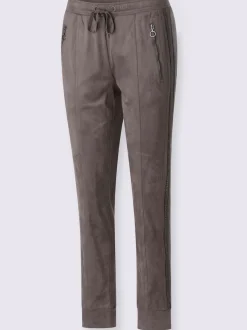 Pantalon en synthétique imitation cuir velours douce