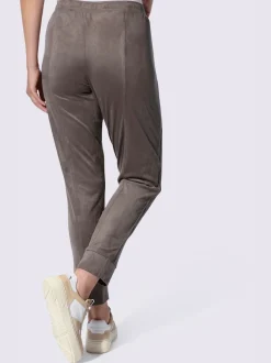 Pantalon en synthétique imitation cuir velours douce