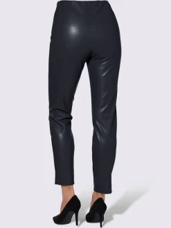 Pantalon en synthétique souple avec large ceinture élastique