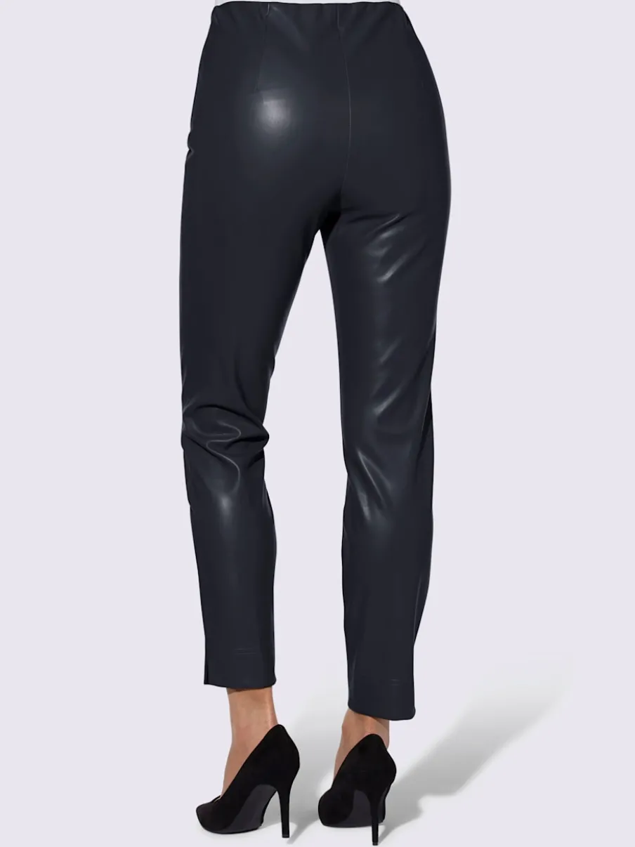 Pantalon en synthétique souple avec large ceinture élastique