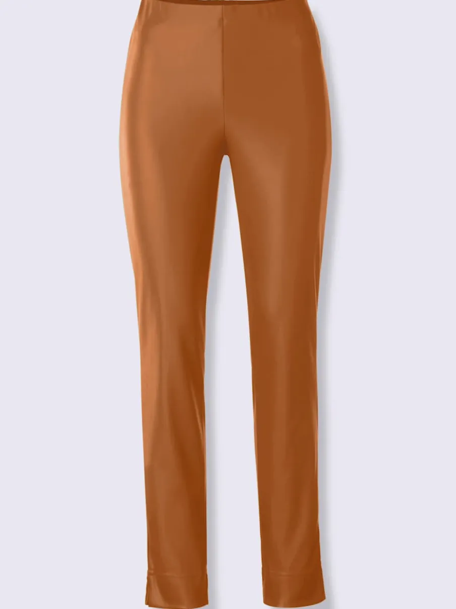 Pantalon en synthétique souple avec large ceinture élastique
