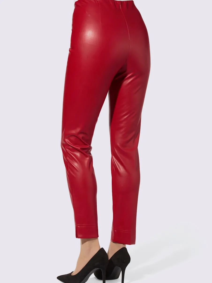 Pantalon en synthétique souple avec large ceinture élastique