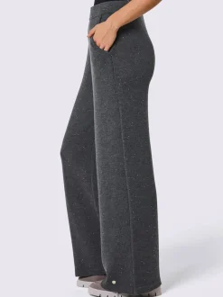 Pantalon en tricot avec laine et cachemire