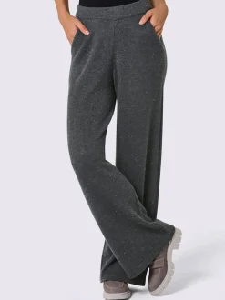 Pantalon en tricot avec laine et cachemire