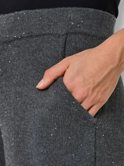 Pantalon en tricot avec laine et cachemire