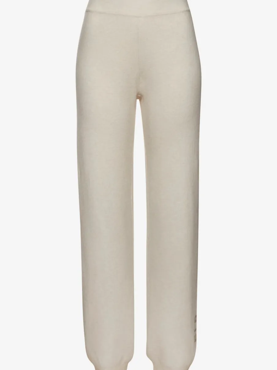 Pantalon en tricot doux avec ceinture élastique et jambes étroites