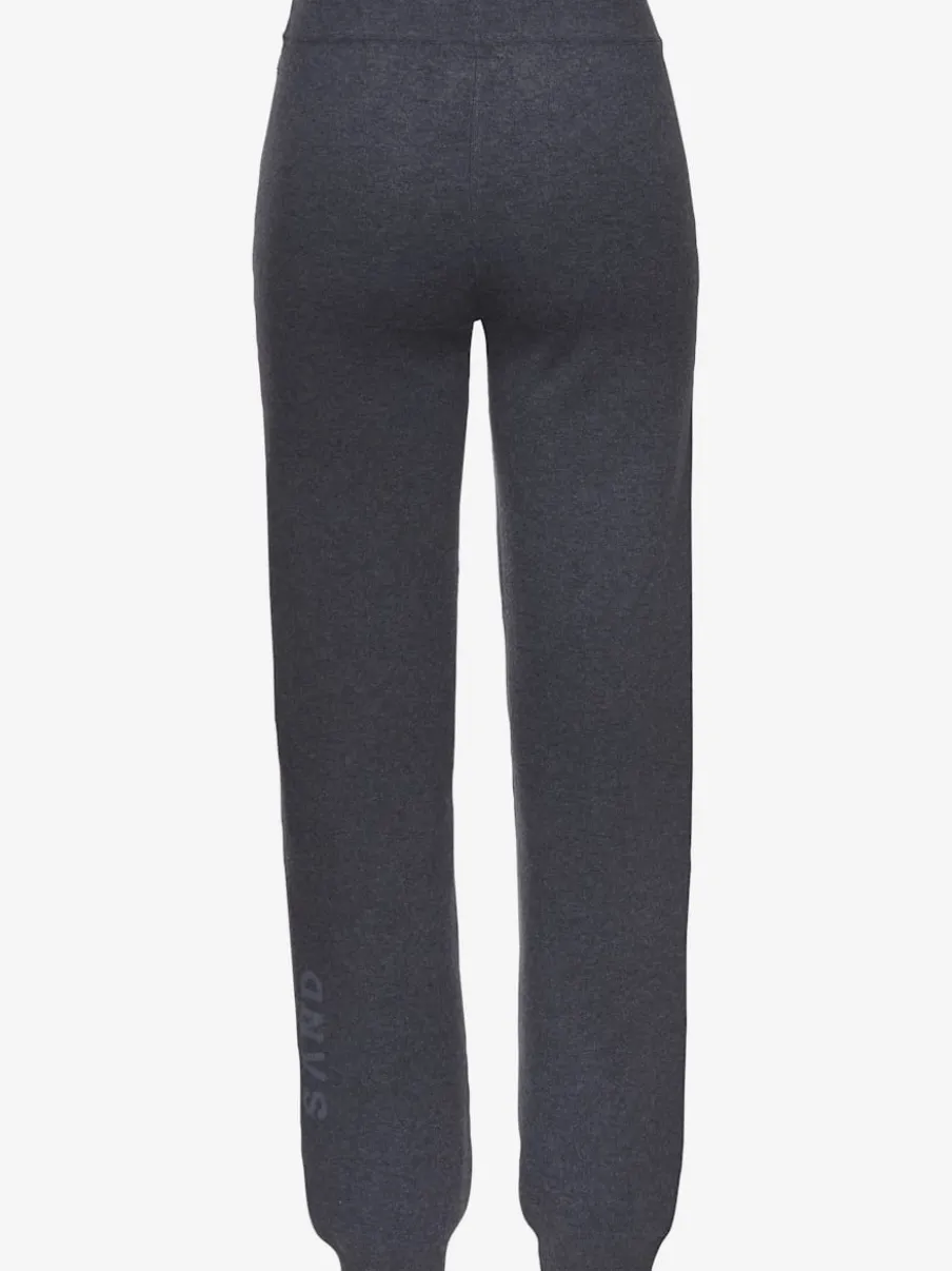 Pantalon en tricot doux avec ceinture élastique et jambes étroites