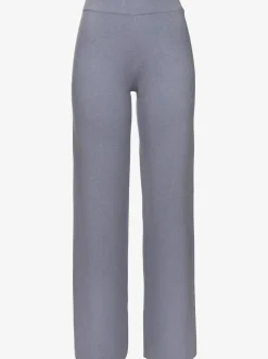 Pantalon en tricot doux avec ceinture élastique et jambes larges