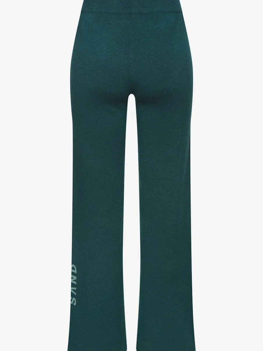 Pantalon en tricot doux avec ceinture élastique large