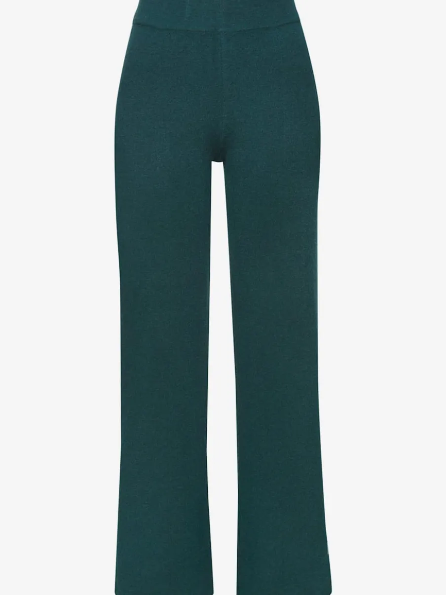 Pantalon en tricot doux avec ceinture élastique large