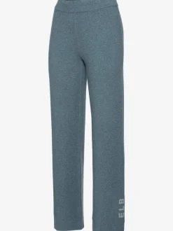 Pantalon en tricot doux avec ceinture élastique et jambes larges
