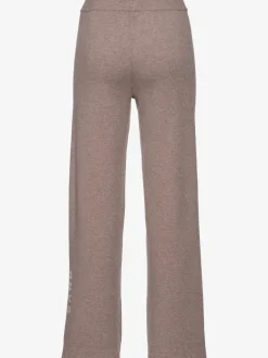 Pantalon en tricot doux avec ceinture élastique et jambes larges