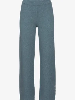 Pantalon en tricot doux avec ceinture élastique et jambes larges